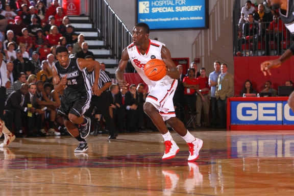Sophomore Sir'Dominic Pointer. Photo Courtesy St. John's Athletic Communications. 